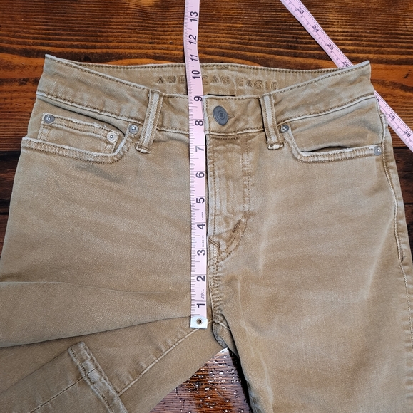 American Eagle Jeans Men's Next Level Flex Slim Tan Denim 26x28 - Picture 10 of 11